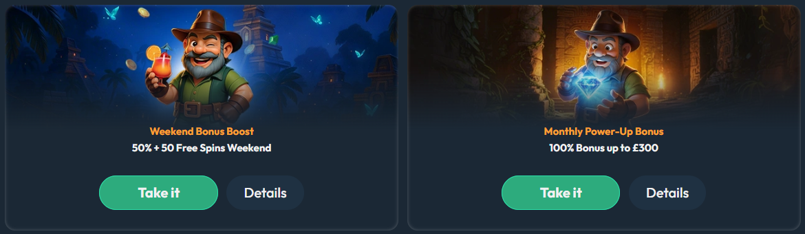 No deposit offers and codes at Slotorado